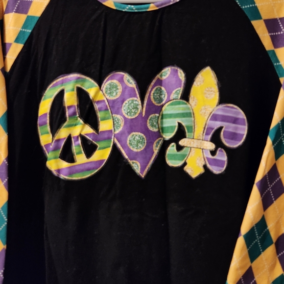 Women's Iltex black LSU long sleeve tshirt. Size Large. - Picture 2 of 4